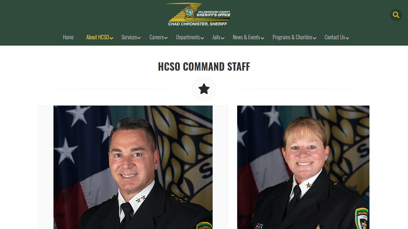 Command Staff | HCSO, Tampa FL